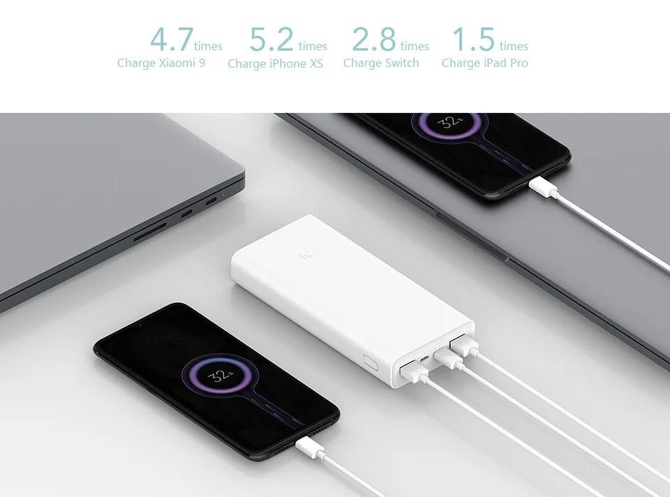 Xiaomi Power Bank 20000mAh 2-Way Quick Charging