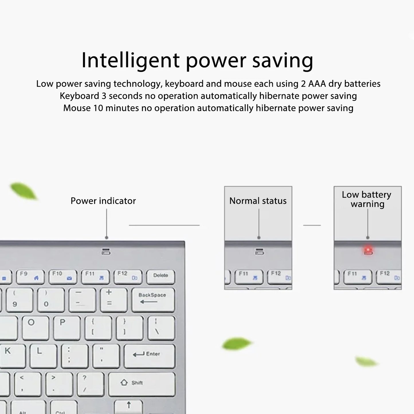 Wireless Keyboard Mouse Kit Slim