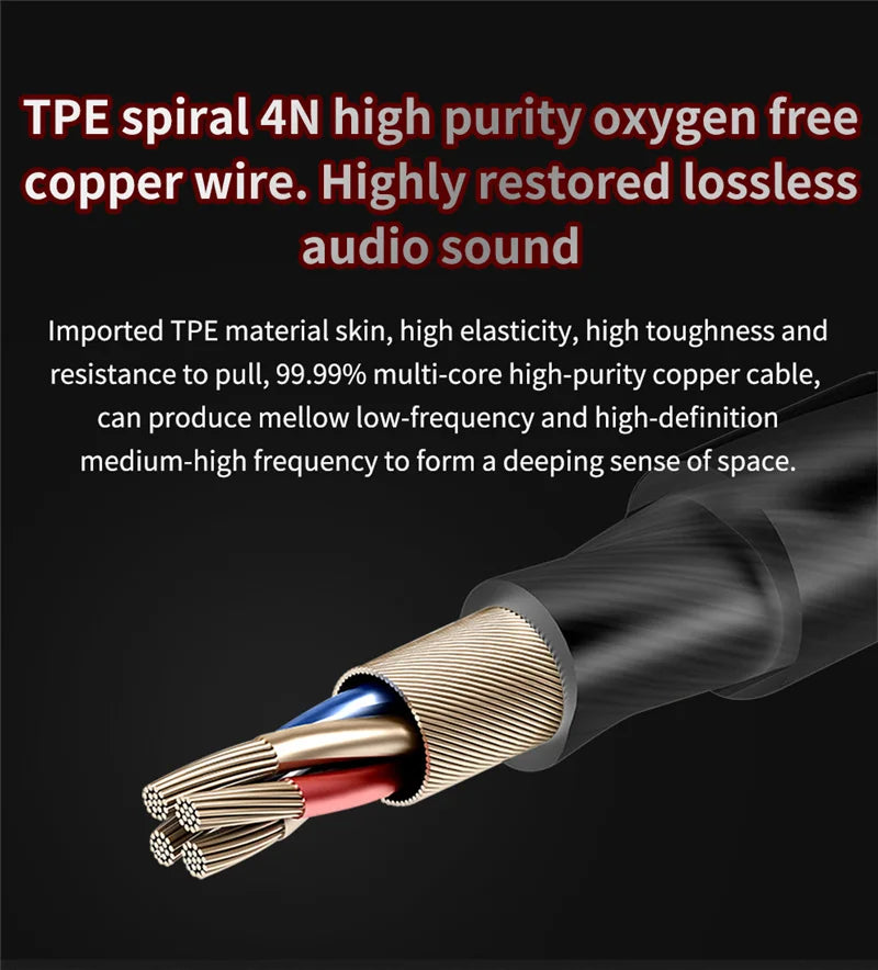 Original QKZ AK6 Copper Driver HiFi Wired Earphone