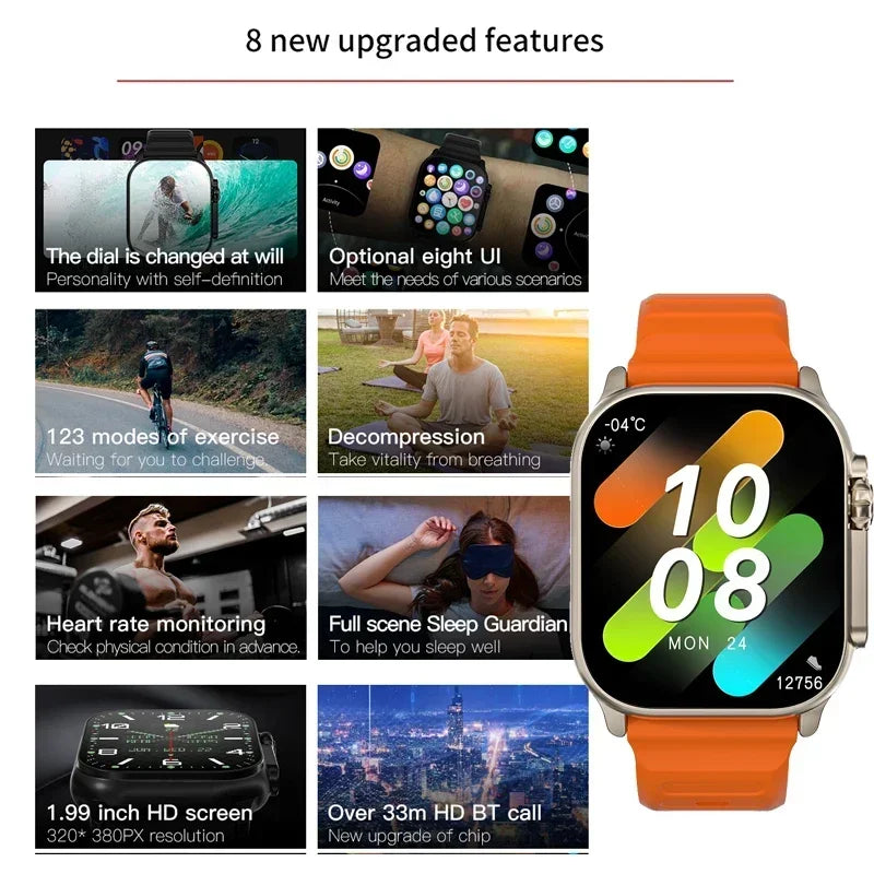 T900 U2 Smart Watch 49mm Wireless Charging