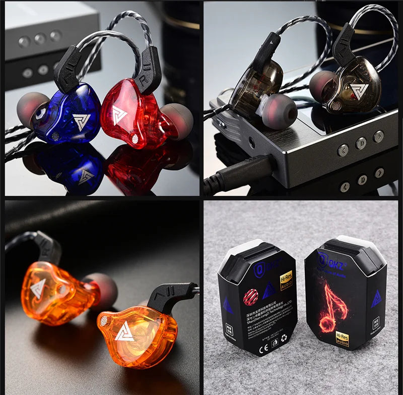Original QKZ AK6 Copper Driver HiFi Wired Earphone