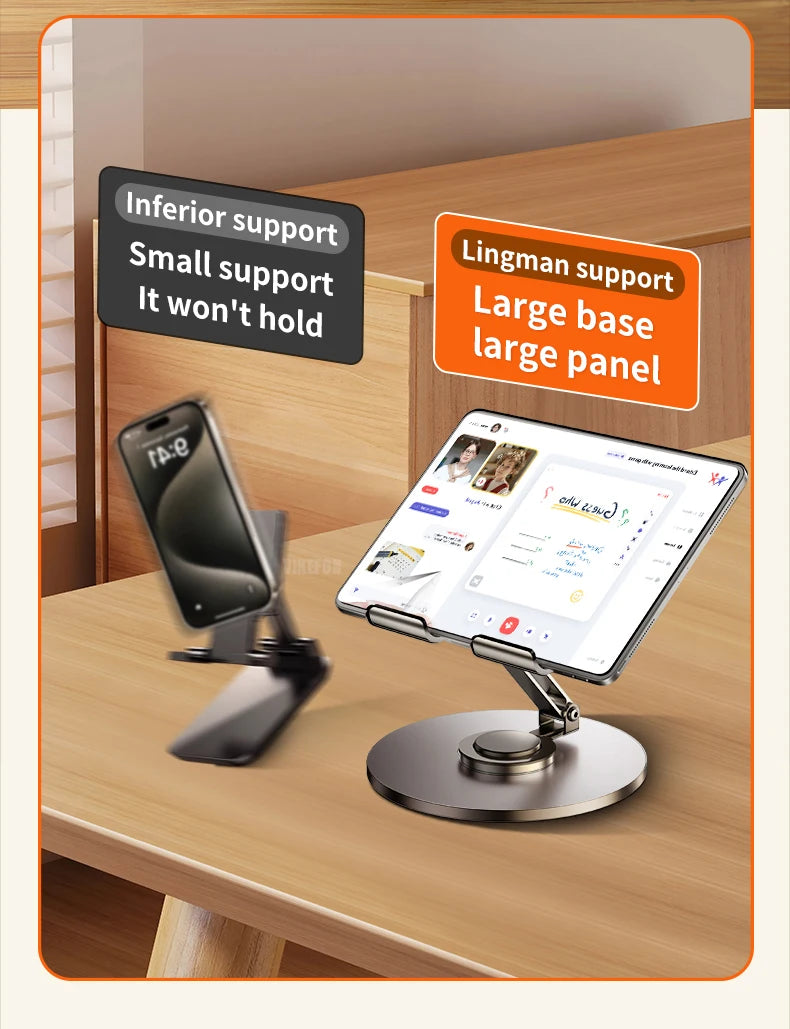 360 Tablet/ Mobile Phone Holder Stand Foldable
