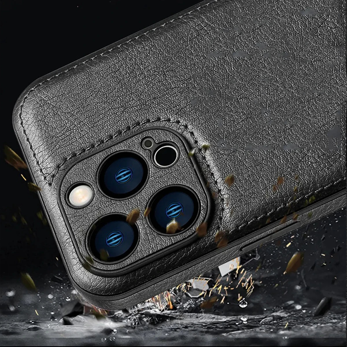 Soft Leather Case for iPhone 16 Pro Max Plus Ultra Thin Lens Protection iphone 16, 16 Pro Cover Coque