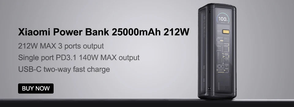 Xiaomi Power Bank 20000mAh 2-Way Quick Charging