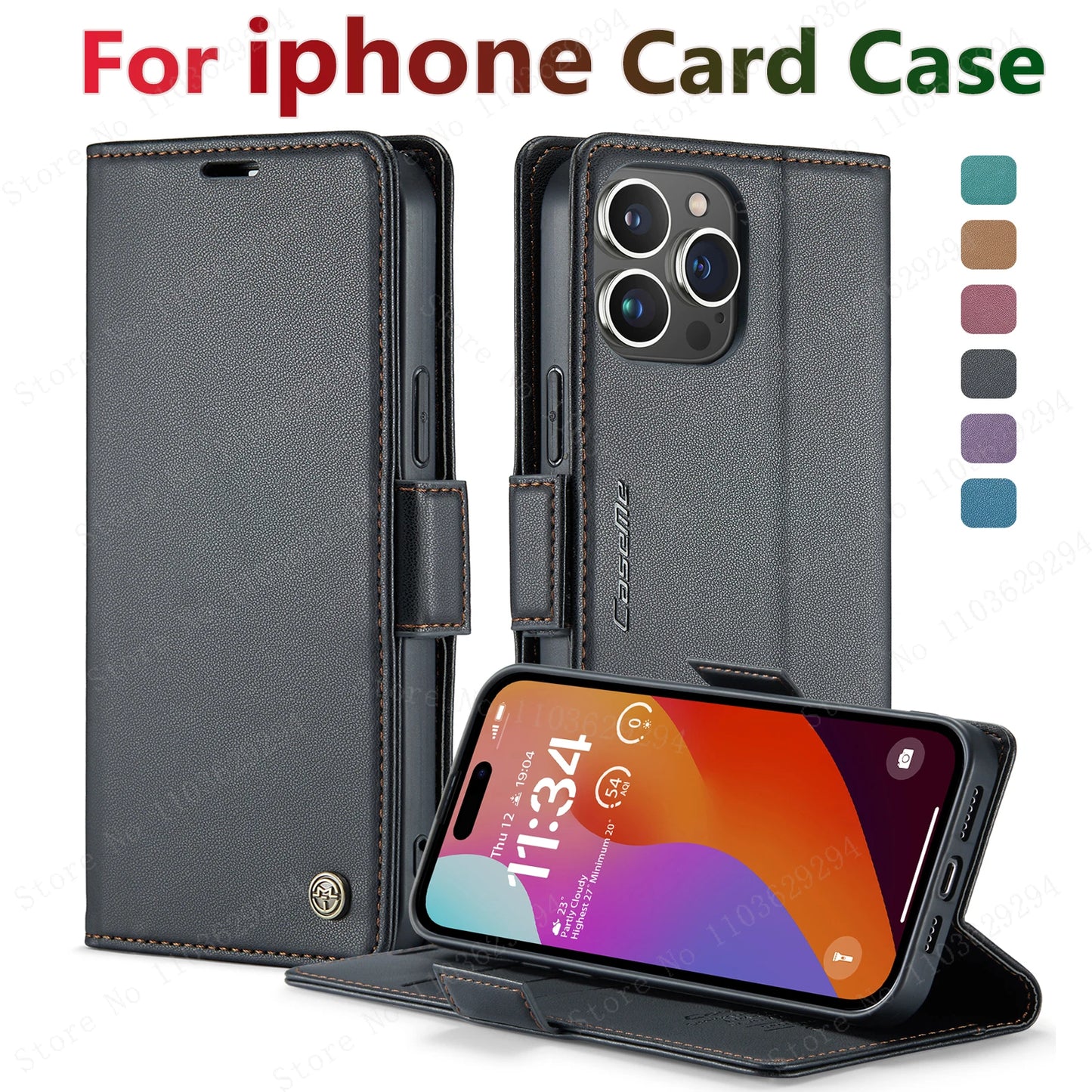 Leather Phone Case With Wallet cover