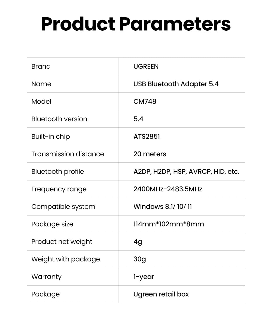 Bluetooth Adapter USB