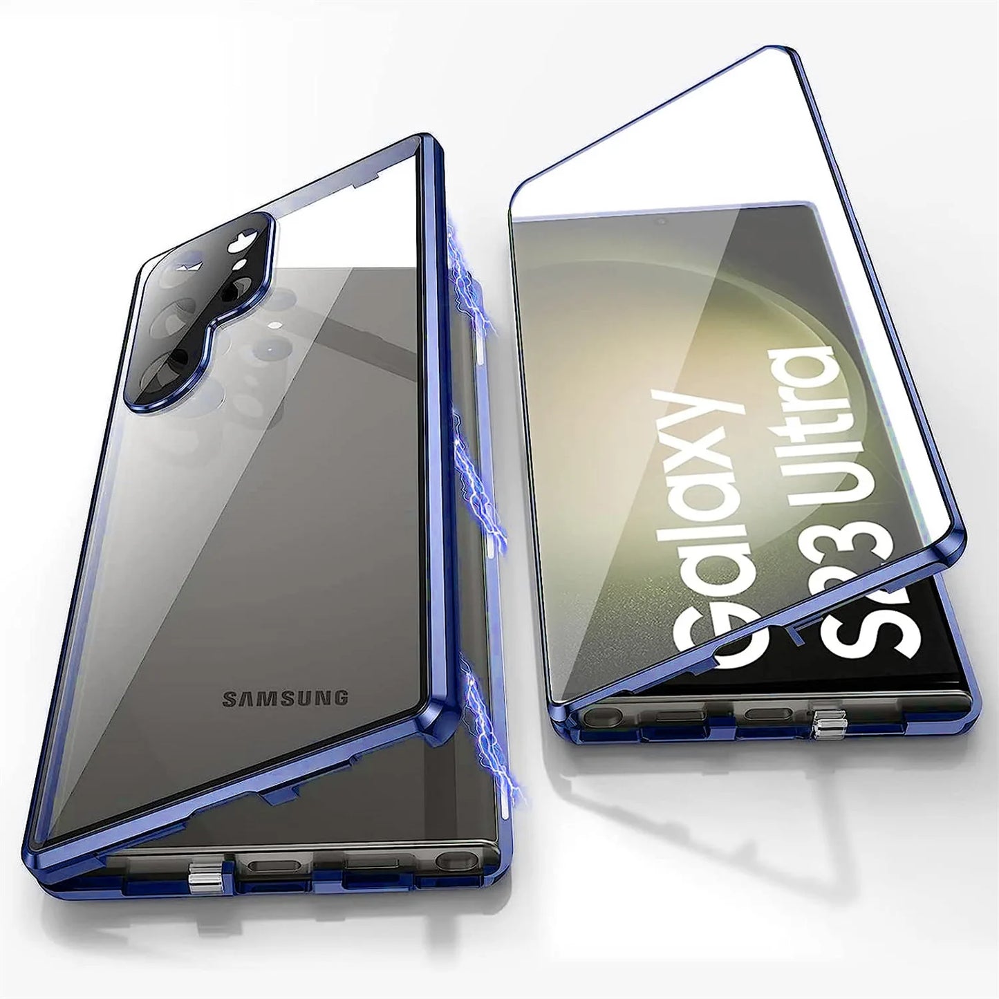 Metal Alloy 360° Screen Anti Peeping Glass Protection Cover