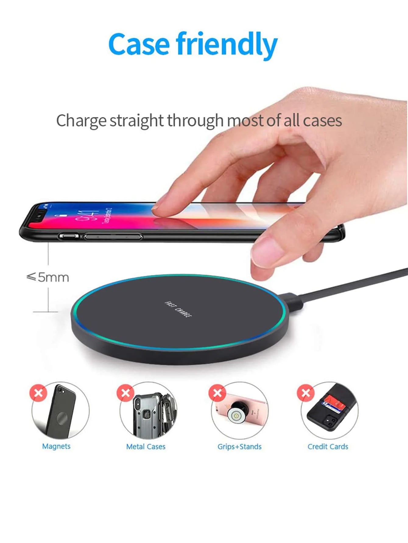 200W Wireless Charger Pad For iPhone