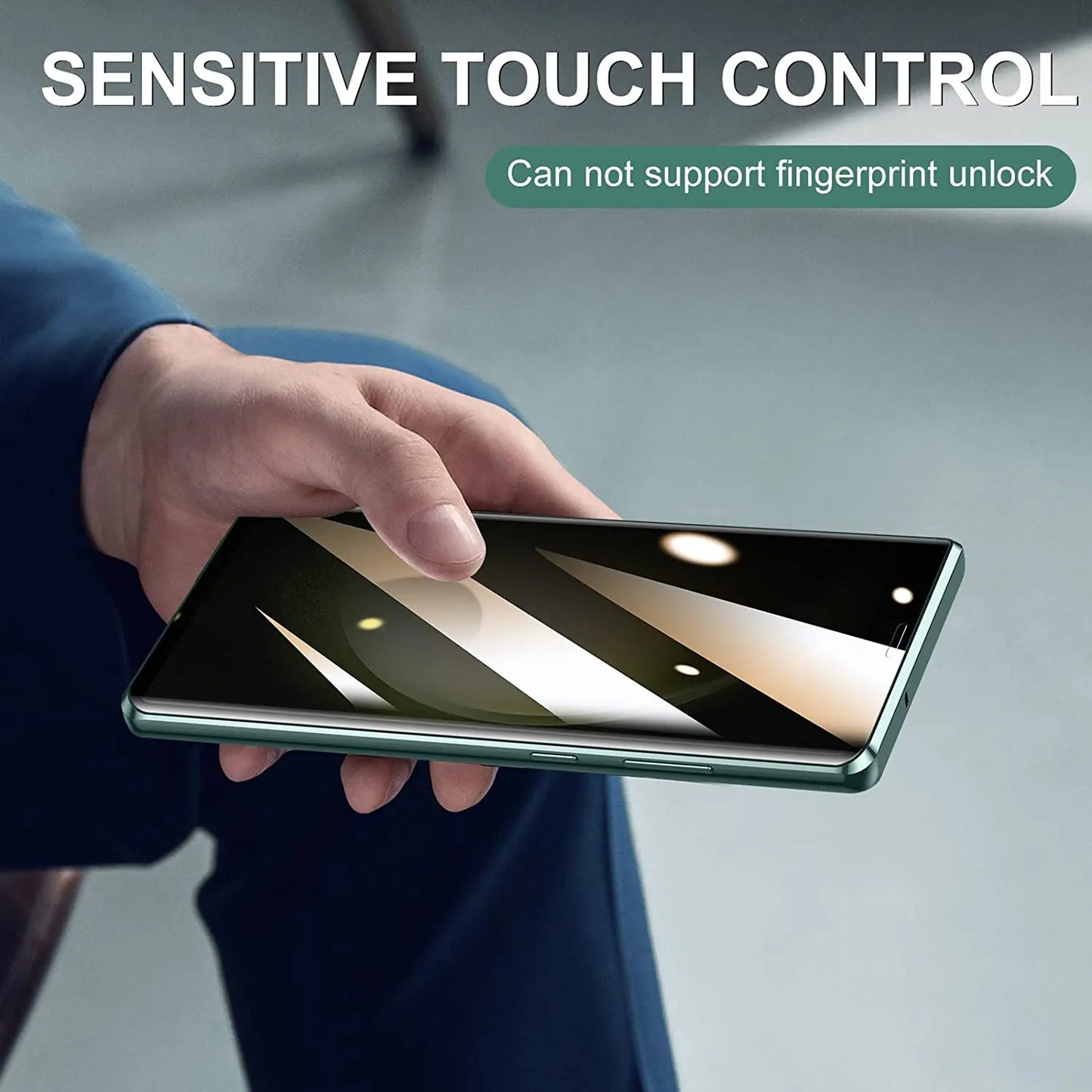 Metal Alloy 360° Screen Anti Peeping Glass Protection Cover