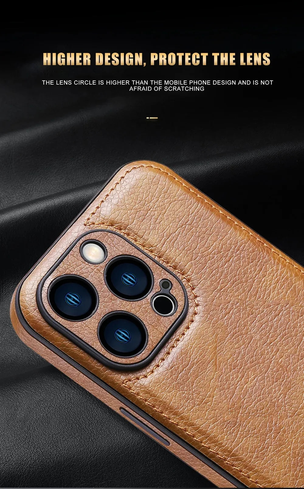 Soft Leather Case for iPhone 16 Pro Max Plus Ultra Thin Lens Protection iphone 16, 16 Pro Cover Coque