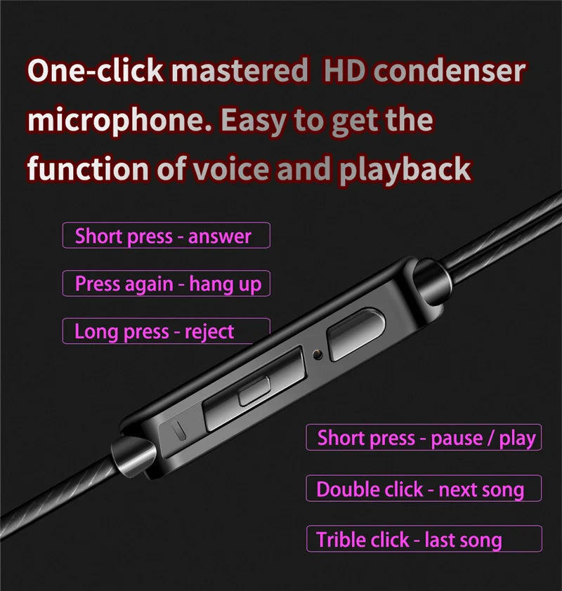Original QKZ AK6 Copper Driver HiFi Wired Earphone