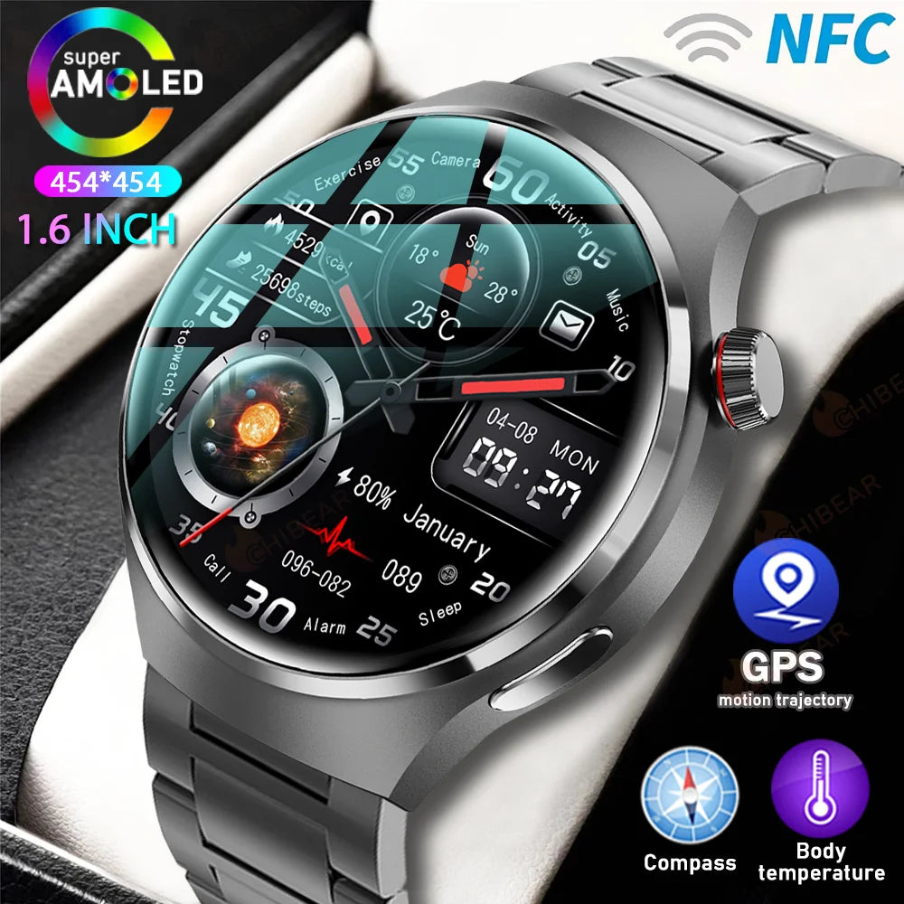 GT4 Pro GPS NFC Smart Watch Men Waterproof