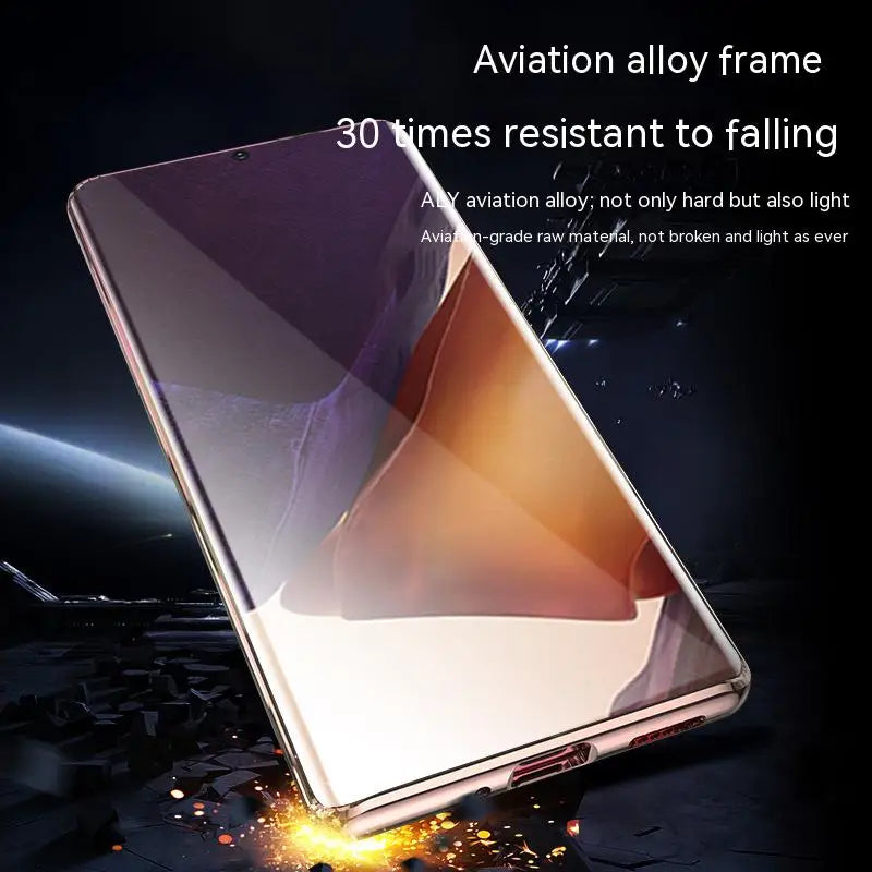 Metal Alloy 360° Screen Anti Peeping Glass Protection Cover