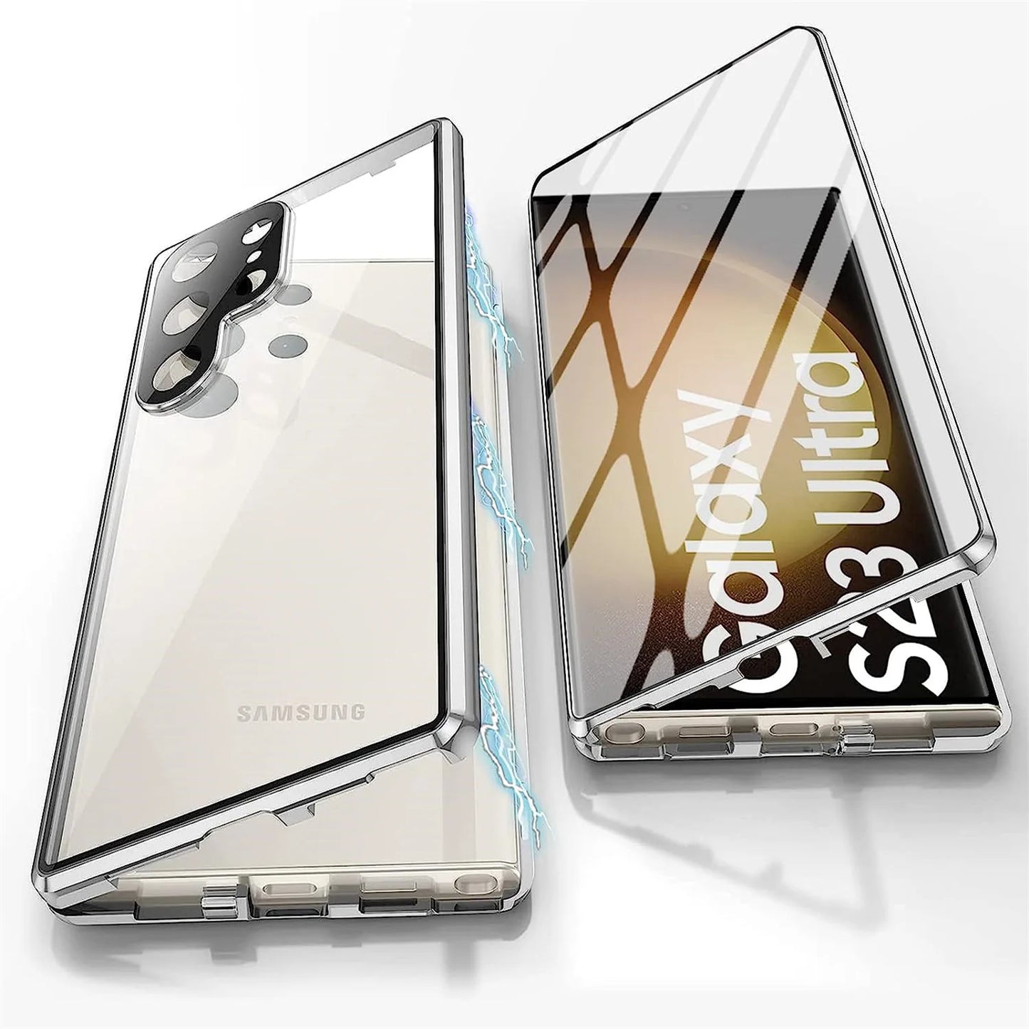 Metal Alloy 360° Screen Anti Peeping Glass Protection Cover