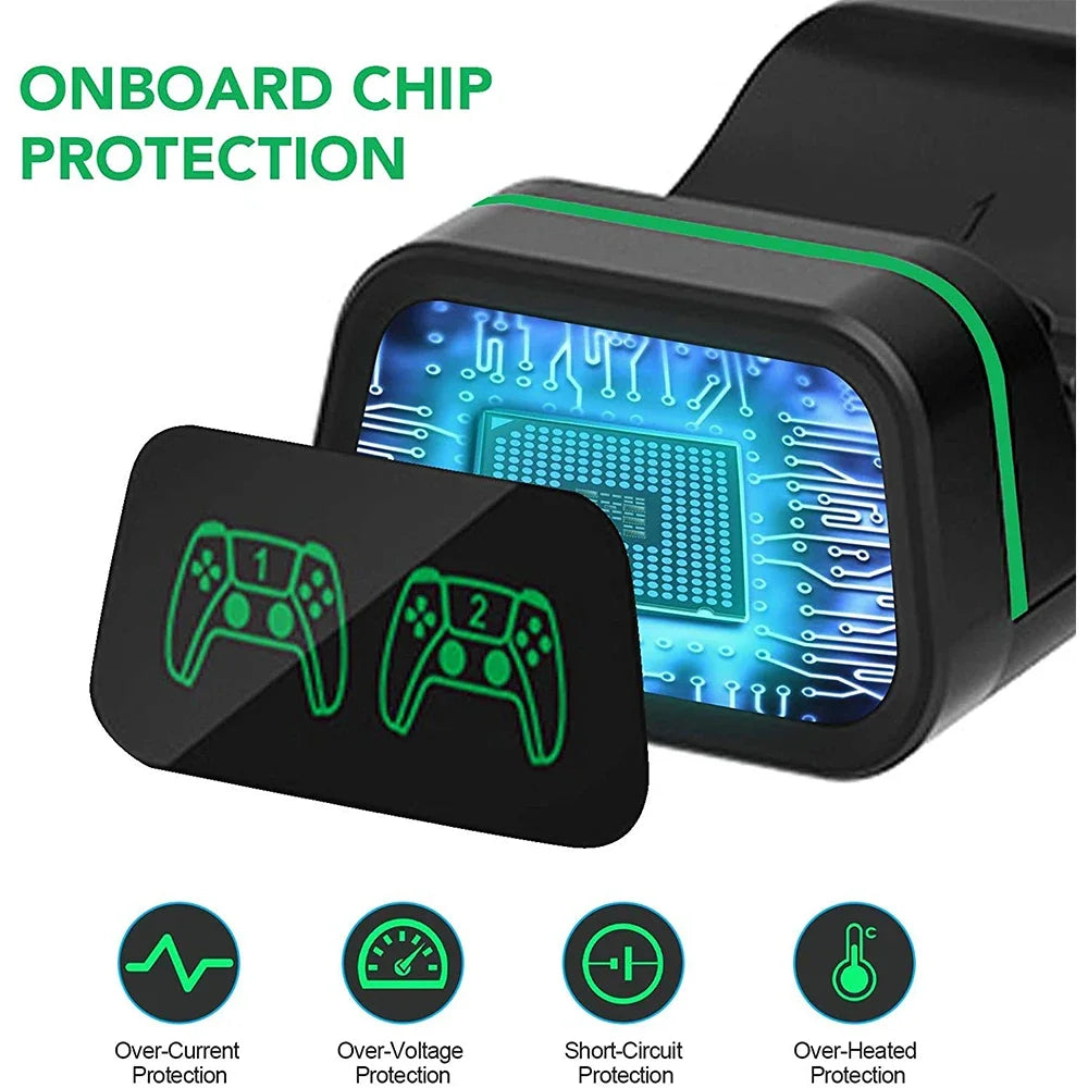 Dual Dock Handle Controller Charger Stand
