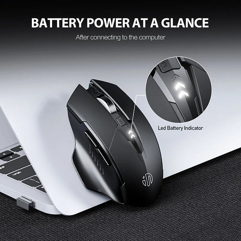 Ergonomic Rechargeable 2.4G Wireless Mouse 500mAh