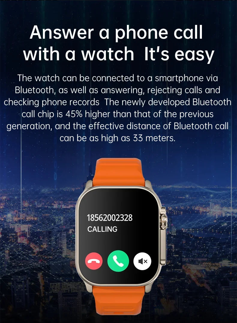 Smart Watch Men AMOLED Screen NFC Compass 49mm