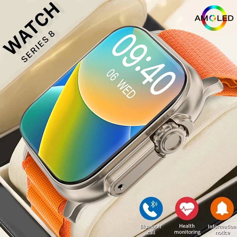 Smart Watch Men AMOLED Screen NFC Compass 49mm