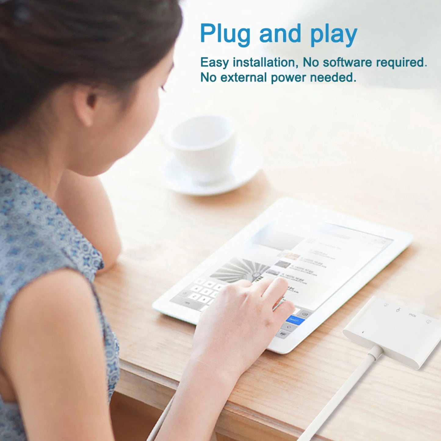 Light-ning to HDMI Adapter for iPhone iPad to TV