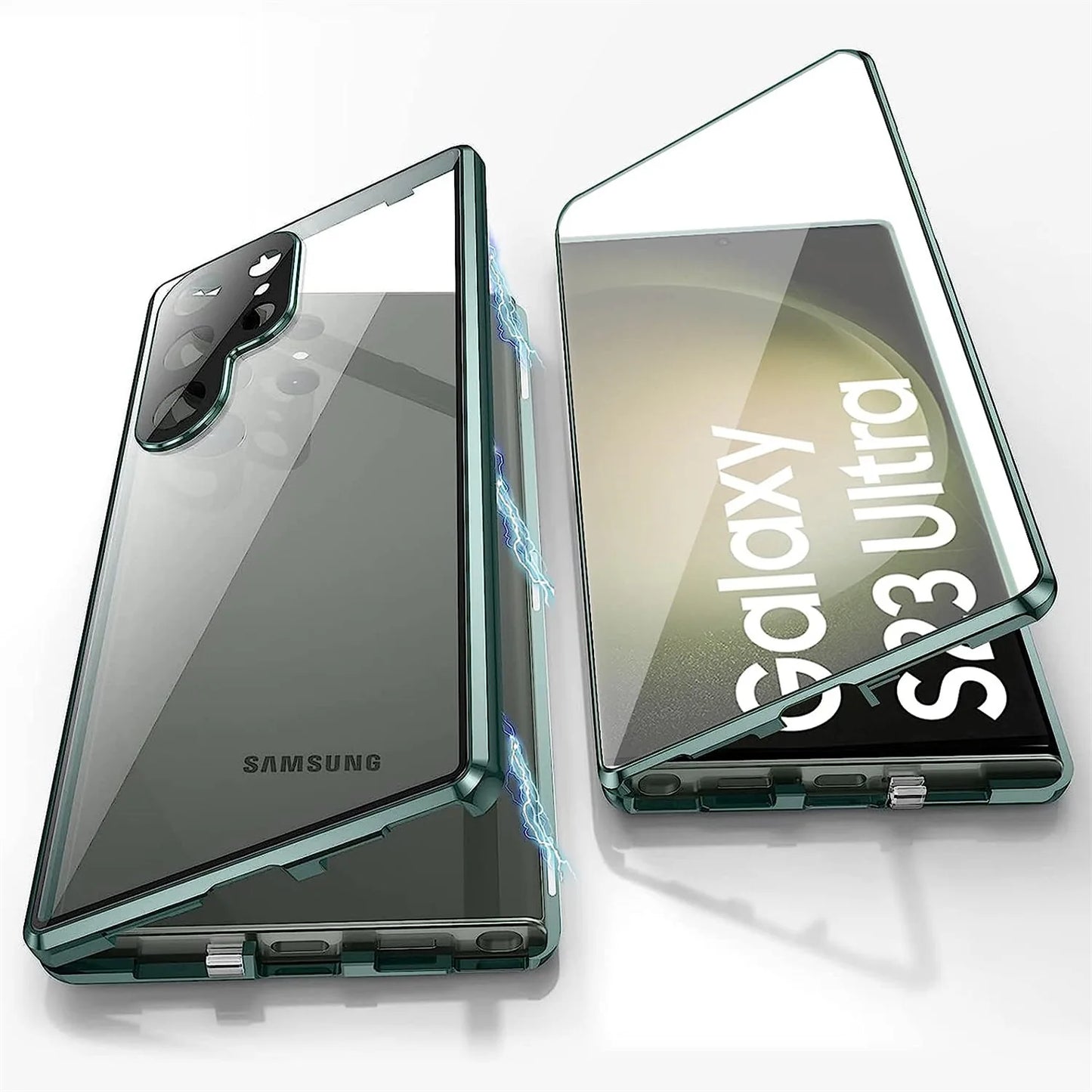 Metal Alloy 360° Screen Anti Peeping Glass Protection Cover