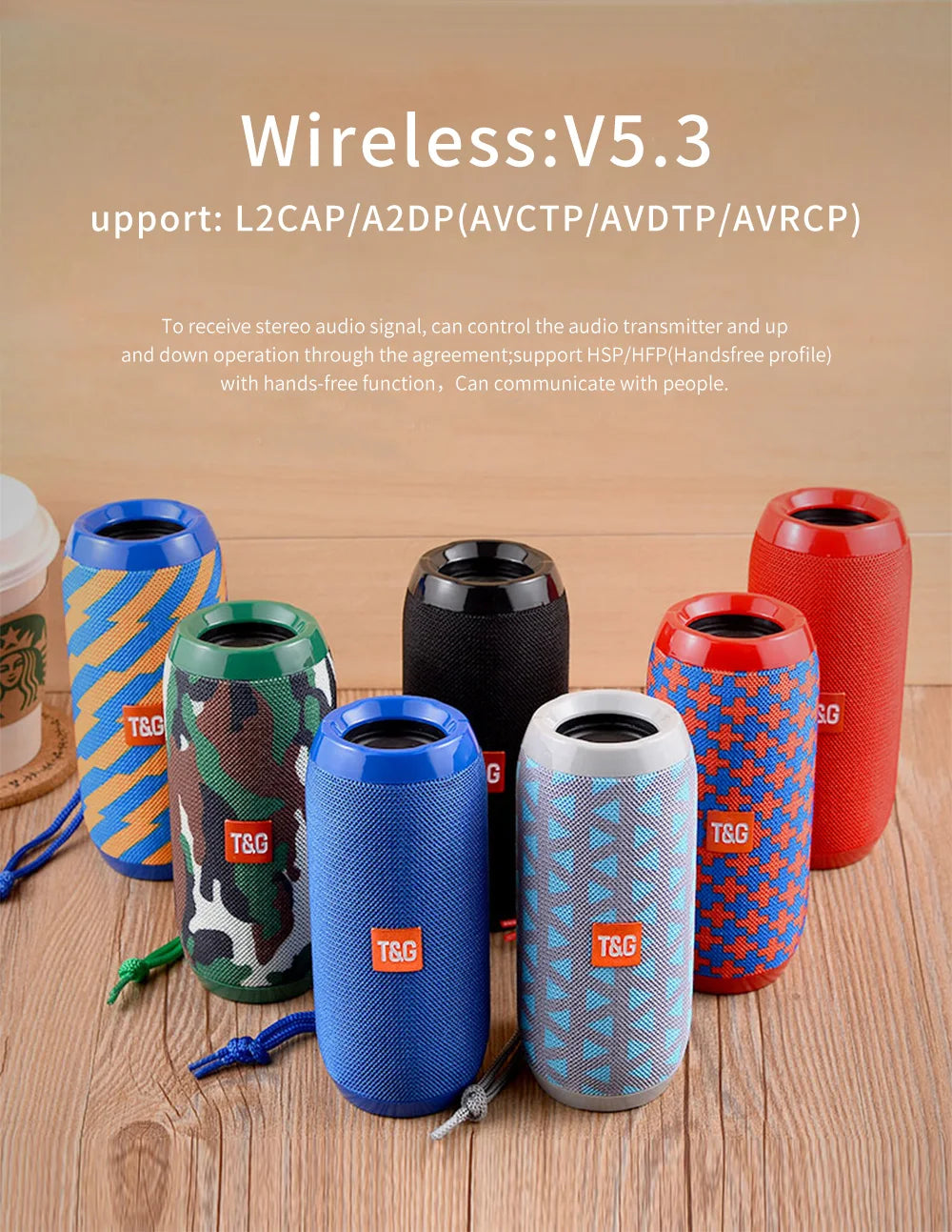 TG117 Bluetooth Speakers Portable