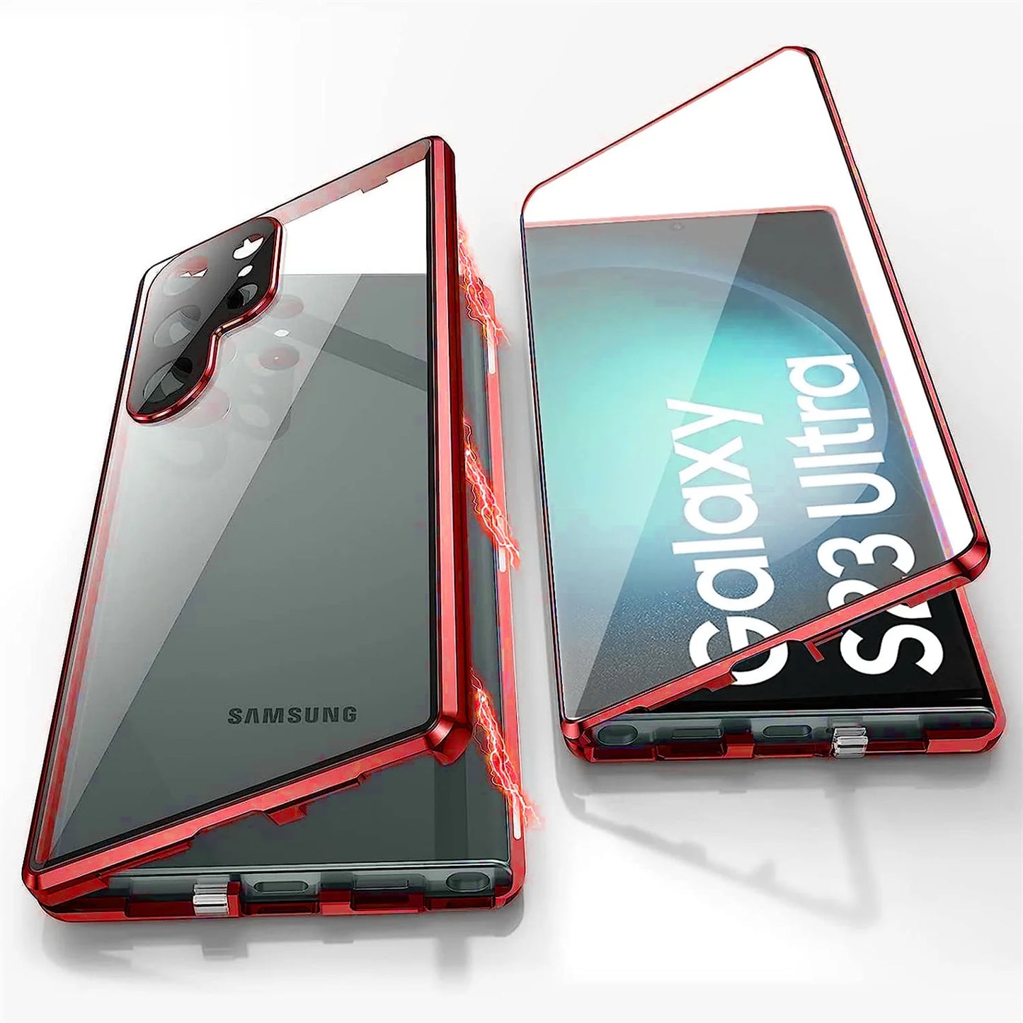 Metal Alloy 360° Screen Anti Peeping Glass Protection Cover