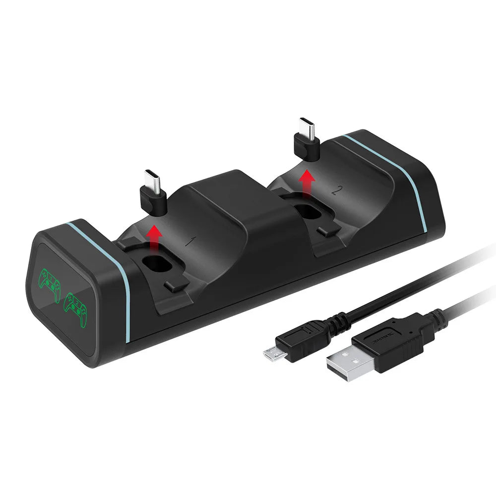 Dual Dock Handle Controller Charger Stand