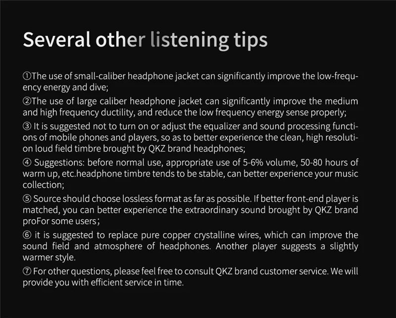 Original QKZ AK6 Copper Driver HiFi Wired Earphone
