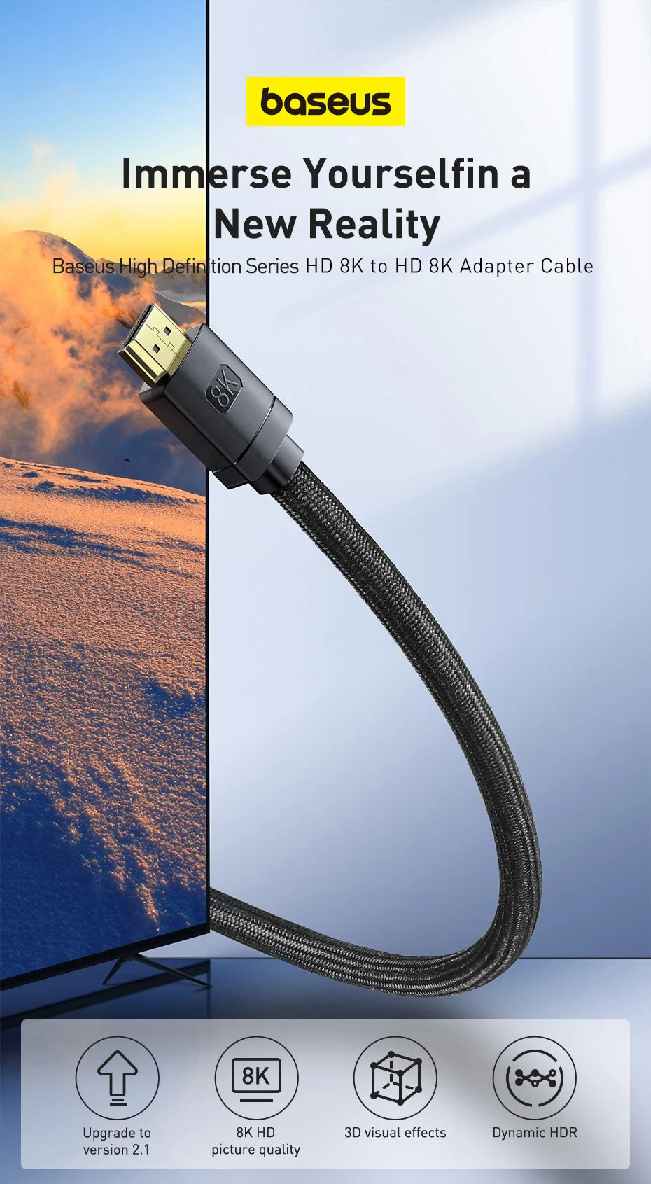 HDMI-Compatible Cable for Xiaomi Mi Box