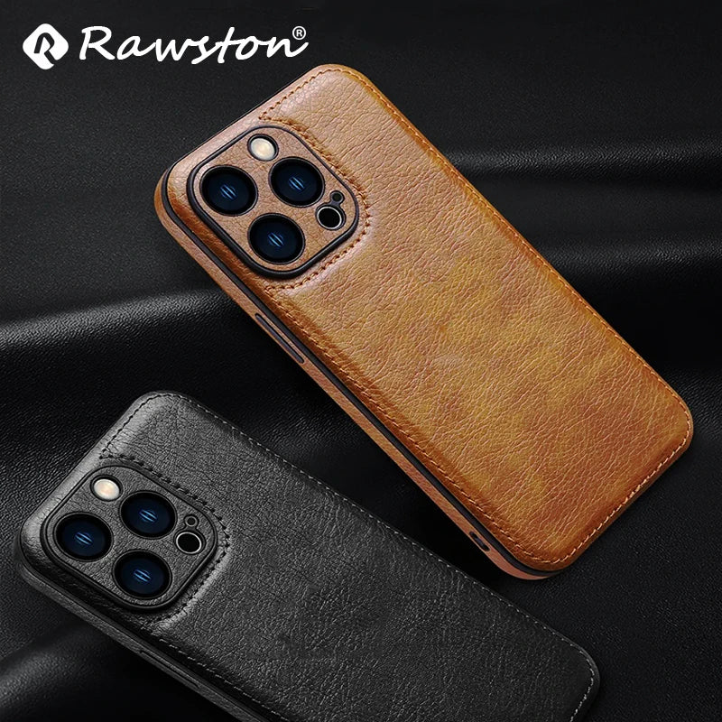 Soft Leather Case for iPhone 16 Pro Max Plus Ultra Thin Lens Protection iphone 16, 16 Pro Cover Coque