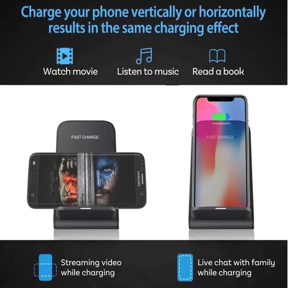 100W Wireless Induction Fast Charging Station