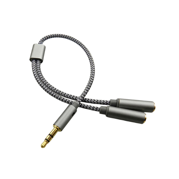3.5mm Audio Splitter Y Jack 1 Male to 2 Female