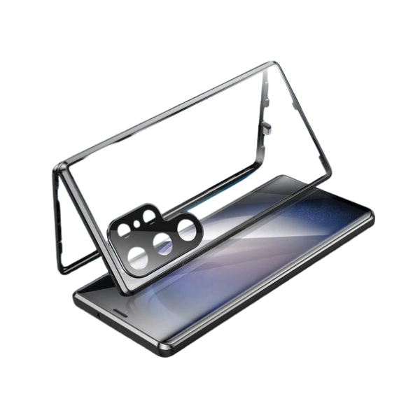 Metal Alloy 360° Screen Anti Peeping Glass Protection Cover