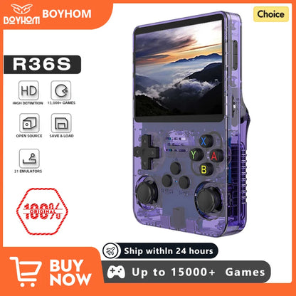 NEW R36S Retro Handheld Game Console