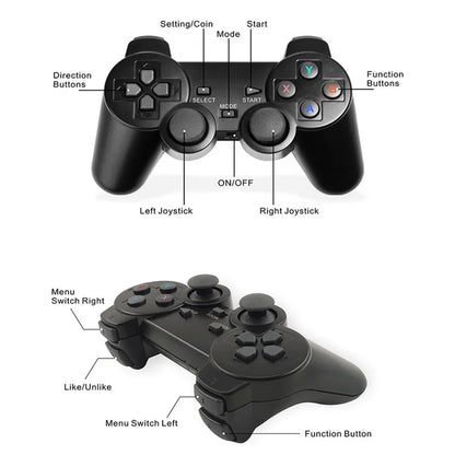 64GB 20000 Games Retro Video Game Consoles M8 Game Stick 4K 2.4G Wireless Console Dendy GameStick For GBA/MD/PS1 Children's Gift