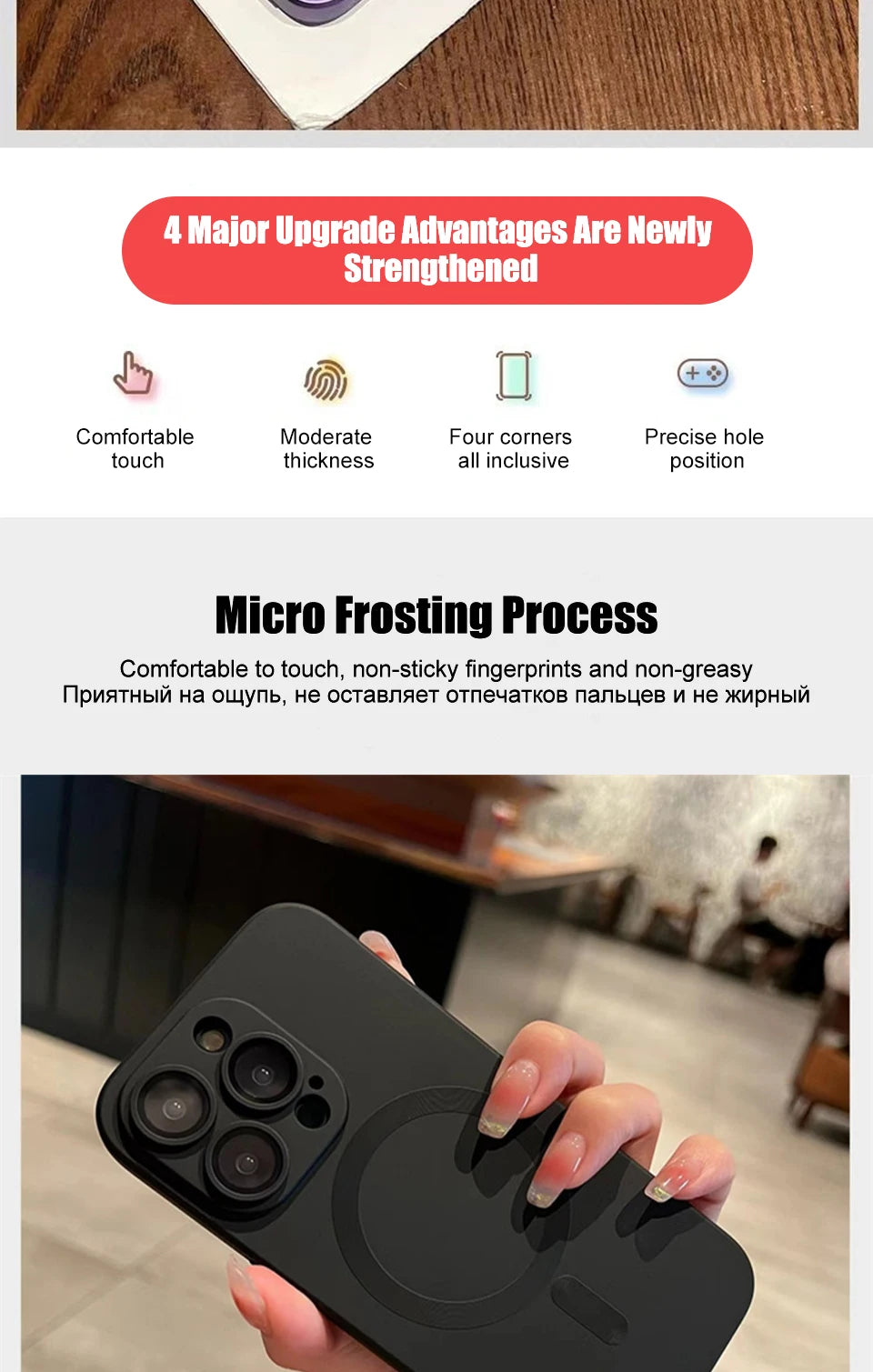Luxury For Magsafe Wireless Charging Case For iPhone 15 11 13 12 14 Pro Max Plus Magnetic Phone Cases Lens Protector Matte Cover