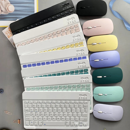 Wireless Bluetooth Keyboard Mouse Set For Laptop