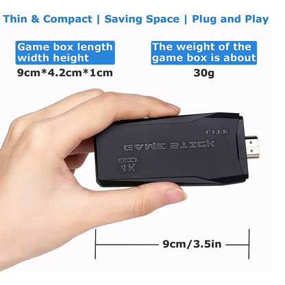 64GB 20000 Games Retro Video Game Consoles M8 Game Stick 4K 2.4G Wireless Console Dendy GameStick For GBA/MD/PS1 Children's Gift