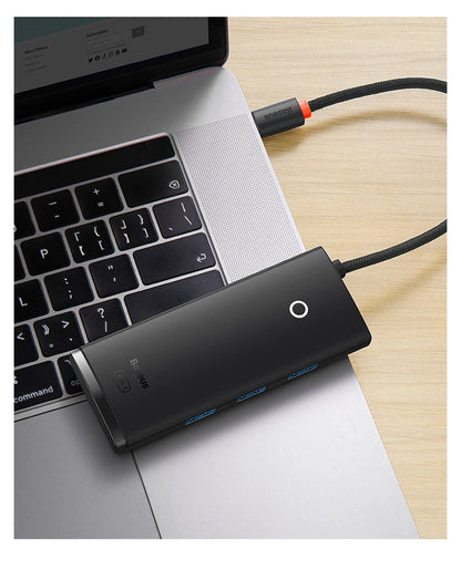 Baseus USB HUB Adapter 4 in 1 USB Type C to USB 3.0 HUB Splitter Adapter for MacBook Pro Air Huawei Mate 30 Docking Station HUB