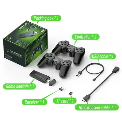 64GB 20000 Games Retro Video Game Consoles M8 Game Stick 4K 2.4G Wireless Console Dendy GameStick For GBA/MD/PS1 Children's Gift