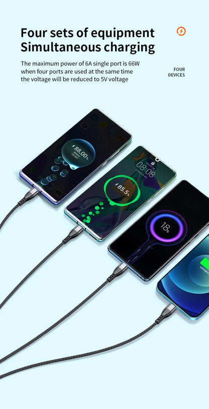 4 in 1 USB Type C Cable for iPhone