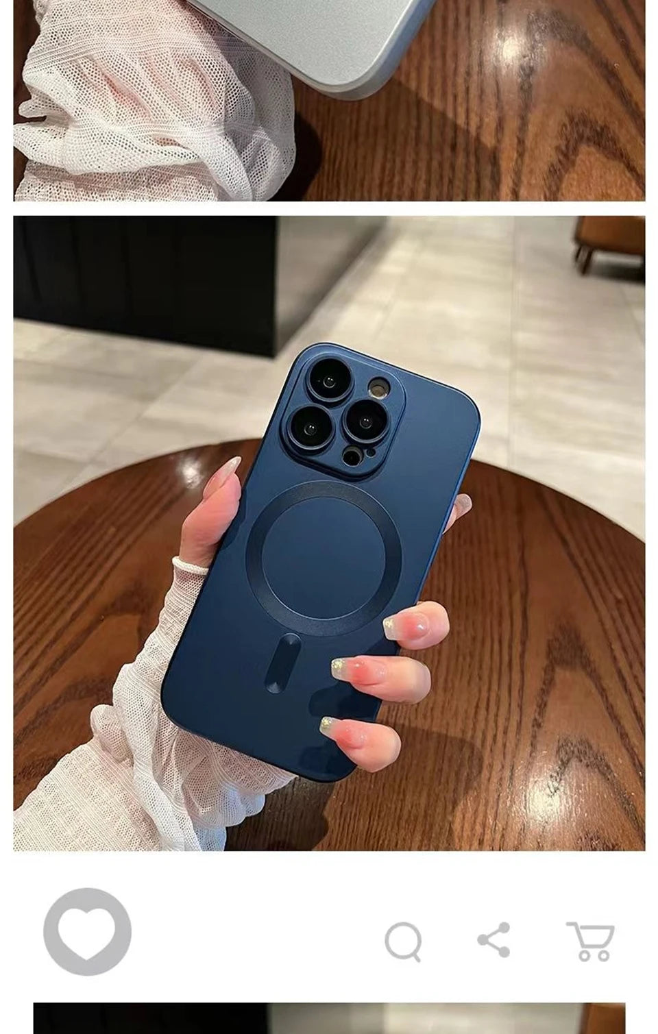 Luxury For Magsafe Wireless Charging Case For iPhone 15 11 13 12 14 Pro Max Plus Magnetic Phone Cases Lens Protector Matte Cover