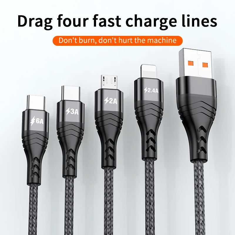4 in 1 USB Type C Cable for iPhone