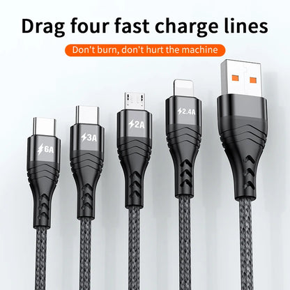 4 in 1 USB Type C Cable for iPhone