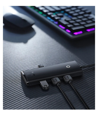Baseus USB HUB Adapter 4 in 1 USB Type C to USB 3.0 HUB Splitter Adapter for MacBook Pro Air Huawei Mate 30 Docking Station HUB